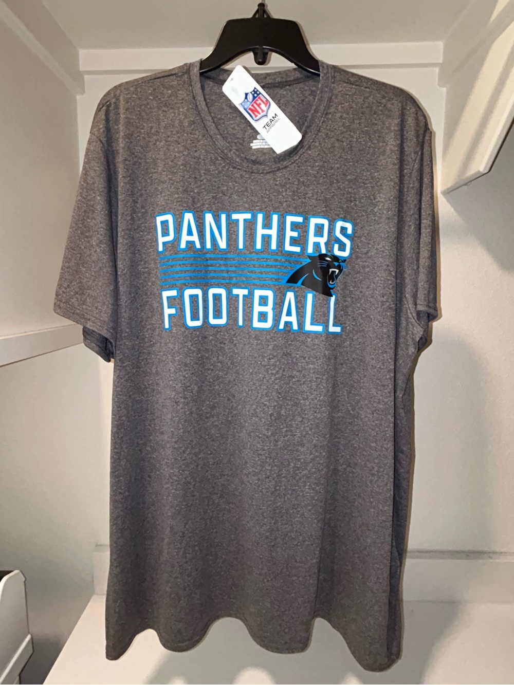 🏈🐈⬛ Carolina Panthers NFL Football Polyester Shirt 🏟️🏈